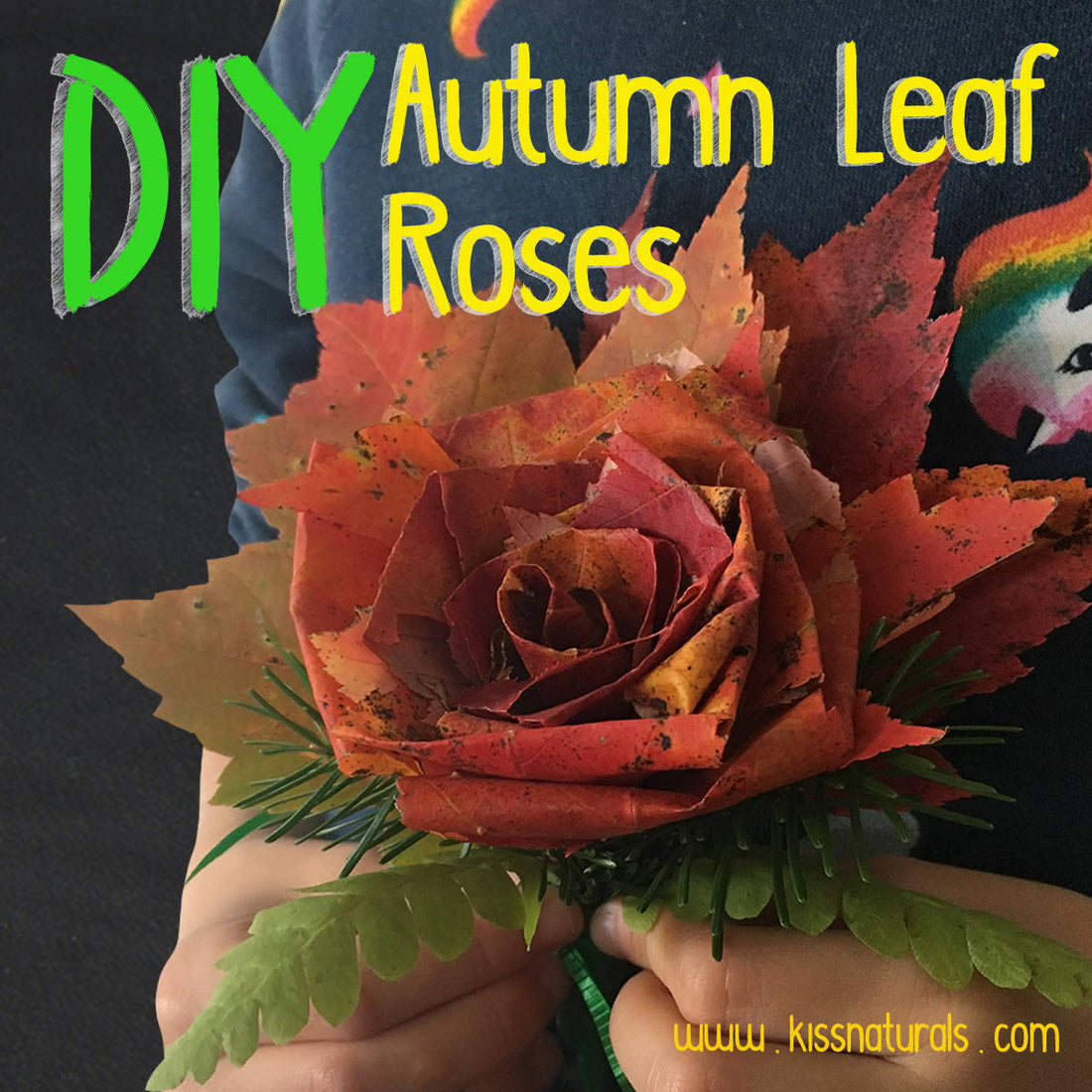 DIY Autumn Leaf Roses