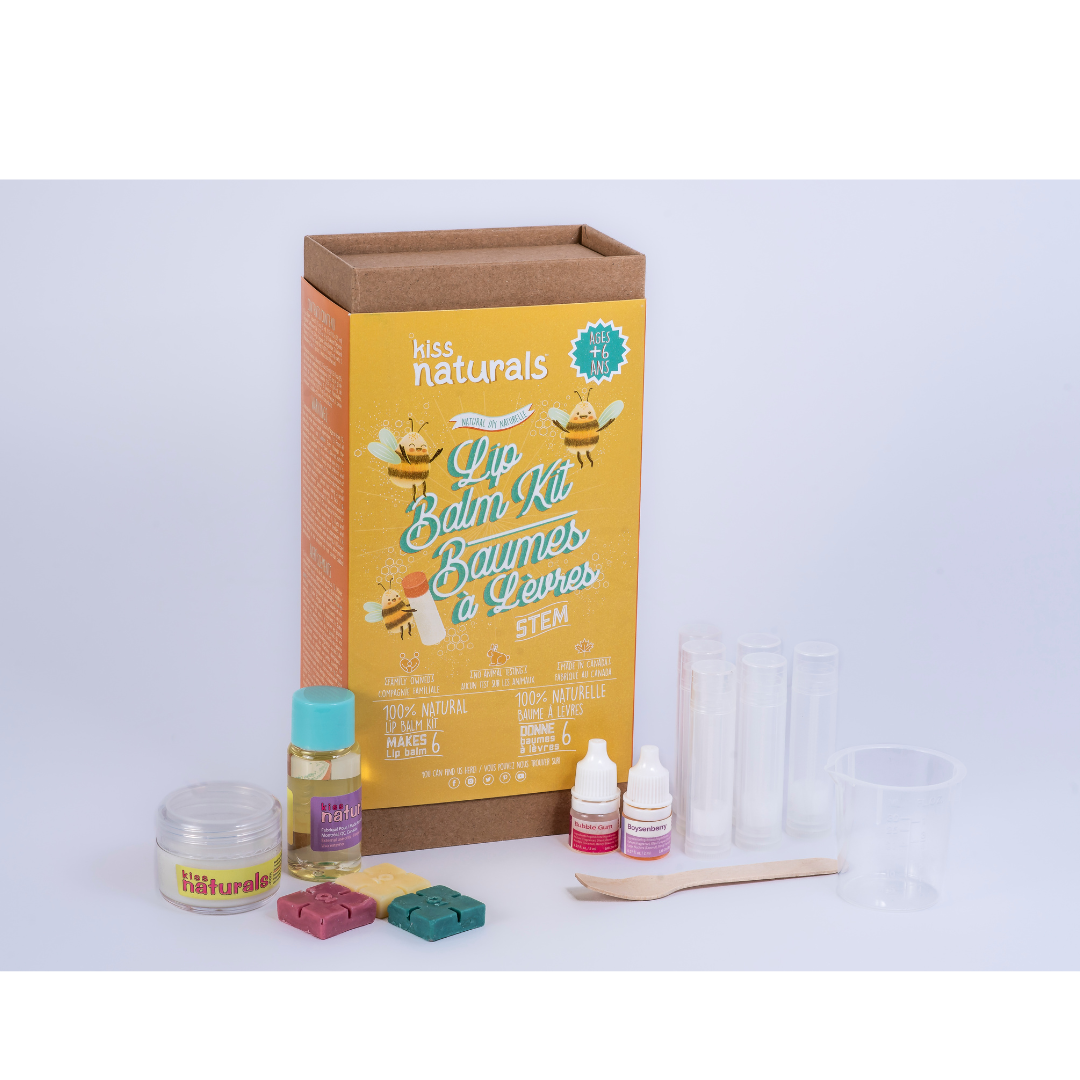 Étui de 6 kits de baume à lèvres DIY Kiss Naturals (vente en gros)