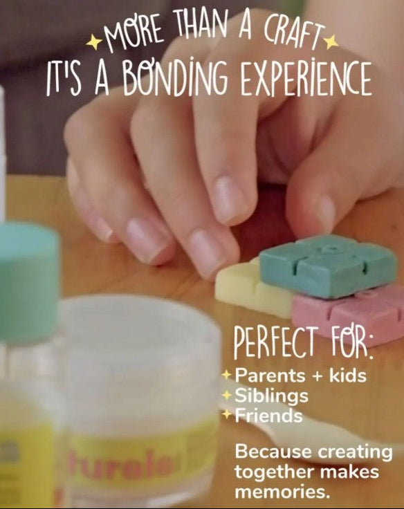 Kiss Naturals Mini DIY Lip Balm Kit | 95% Plastic Free, Made in Canada | Natural Craft Gift for Kids