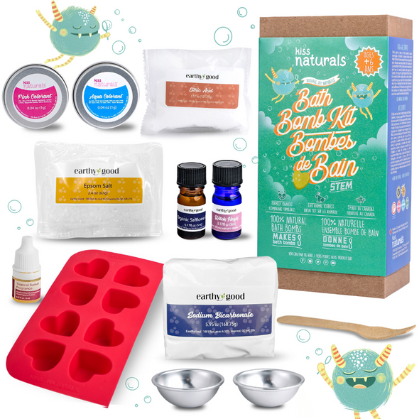 Kit de bombes de bain DIY Kiss Naturals pour enfants