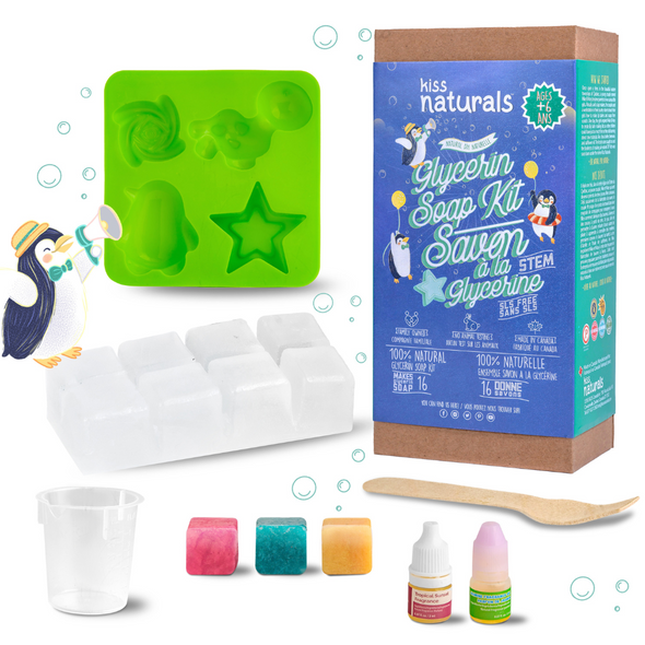 Kit de savon à la glycérine DIY Kiss Naturals pour enfants