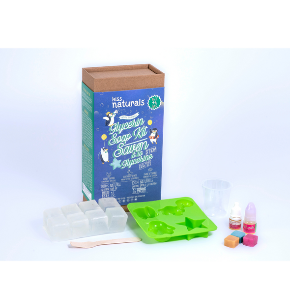 Kit de savon à la glycérine DIY Kiss Naturals pour enfants