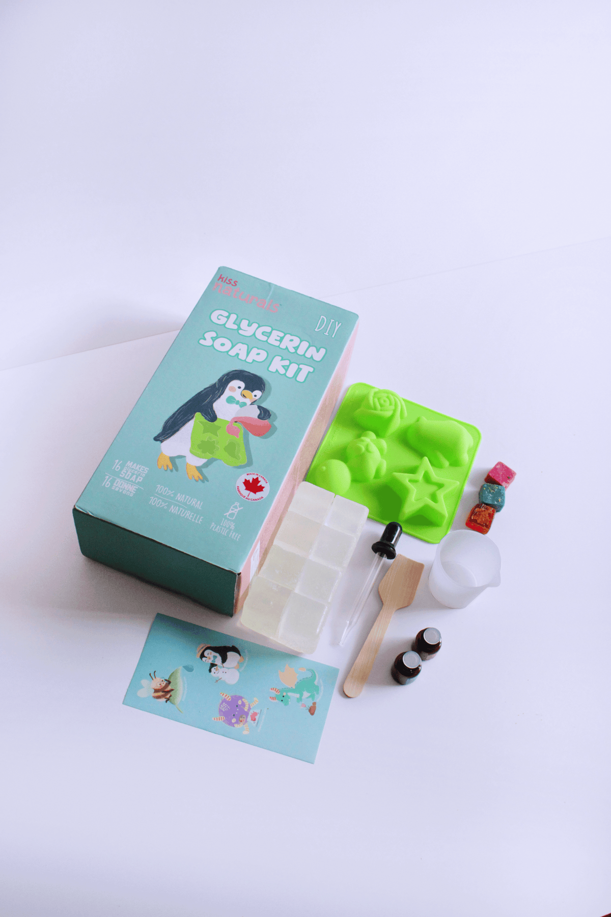 Everything included in the kids soap making kit