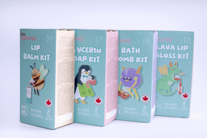 Collect all 4 Kiss Naturals DIY kits for kids