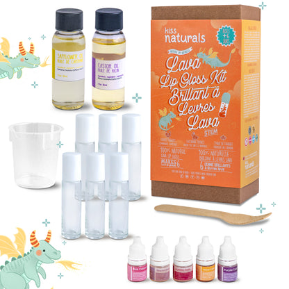 Ultimate Gift Set- Kiss Naturals Lip Balm, Lava Lip Gloss & Bath Bomb Kit