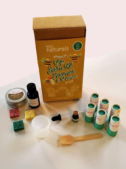 Lip Balm Making kit 95% plastic free. Made in Canada. Limited edition. Ships same day, order by Dec 18 for Xmas