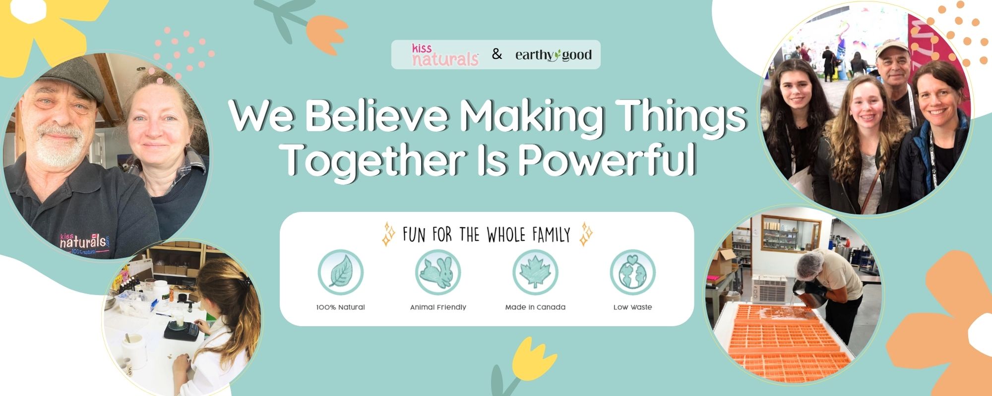 Kiss Naturals team — We Believe Making Things Together Is Powerful —
DIY craft kits made in Canada