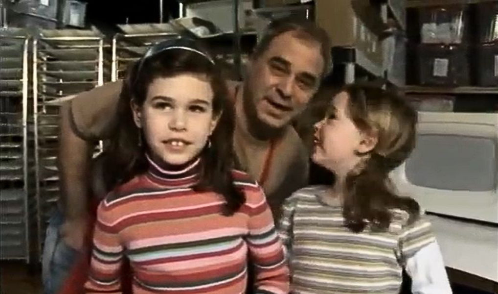 Michael Wiesel with his two daughters in the early days of Kiss Naturals, circa 2008
